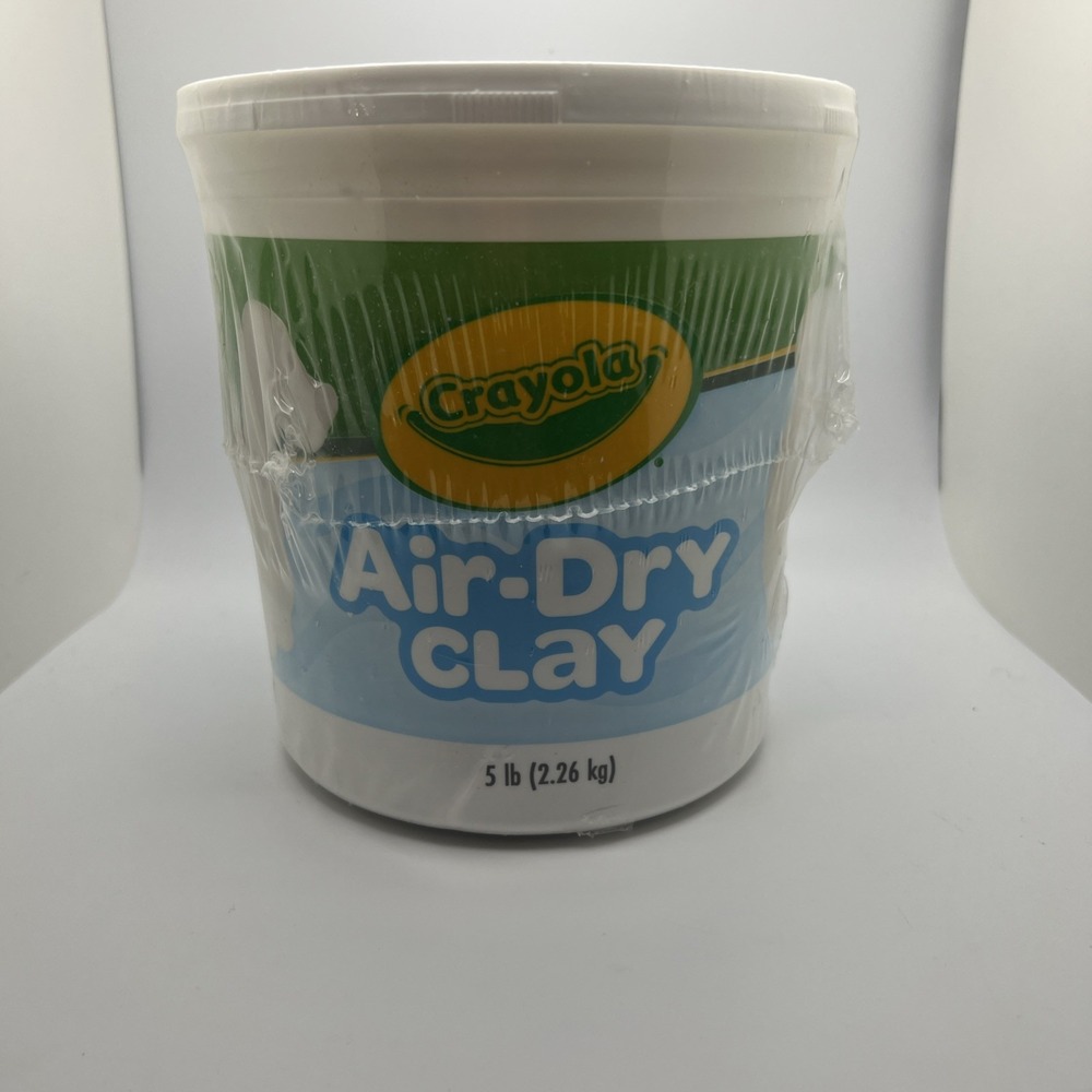 Crayola Air-Dry Self-Hardening Modeling Clay, 5LB Bucket, White
